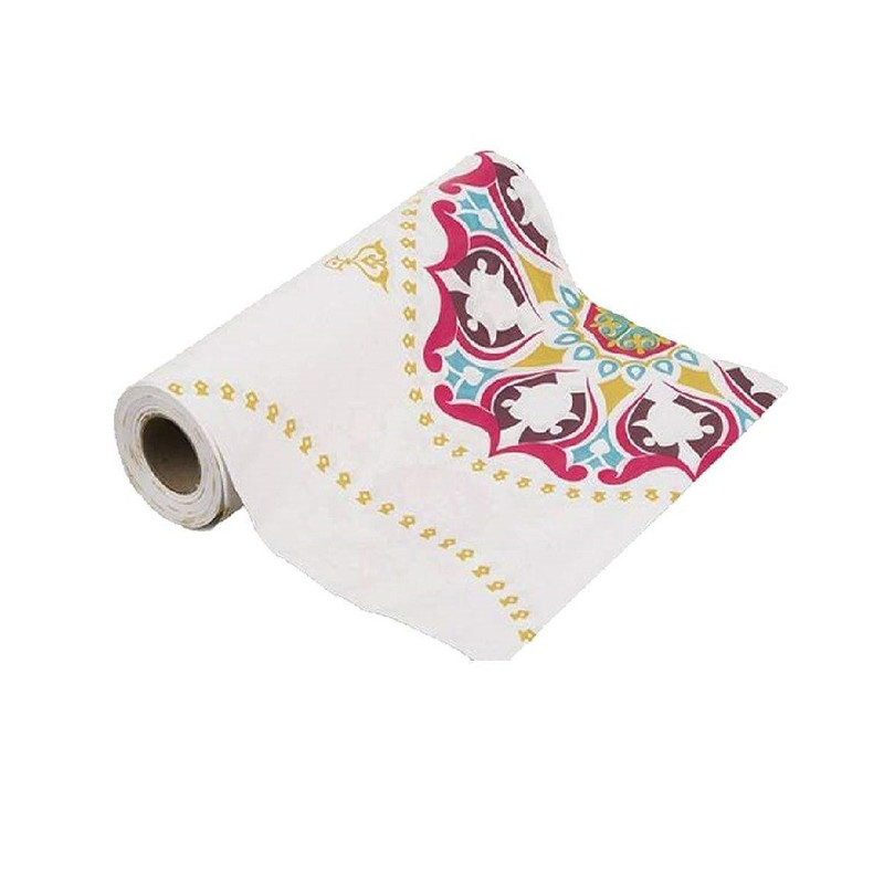 سفره یکبار مصرف کاغذی رنگین سفره عرض 120